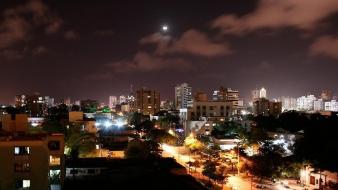 Landscapes night buildings colombia cities sky barranquilla