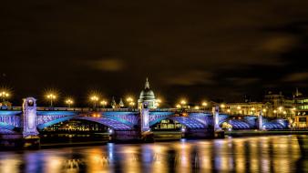 London europe united kingdom city lights river thames wallpaper