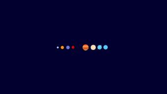 Minimalistic solar system wallpaper