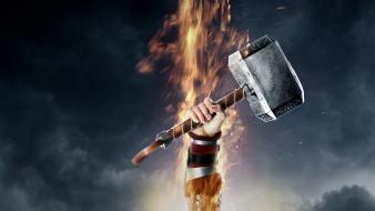 Mjolnir thor: the dark world fist hammers wallpaper