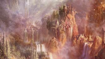 Tower aion fantasy art eternity wallpaper