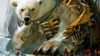 Art artwork 2 bears polar white bear wallpaper