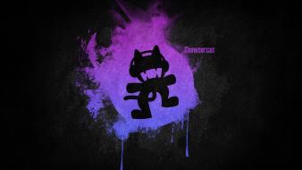 Black music violet purple logos simple monstercat electronic wallpaper