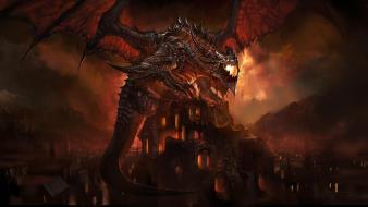Dragons world of warcraft deathwing dragonsoul wallpaper