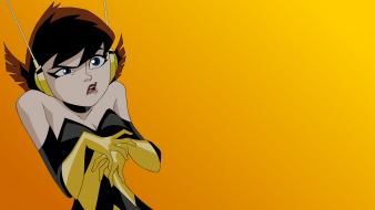 Dyne marvel comics the wasp yellow background wallpaper