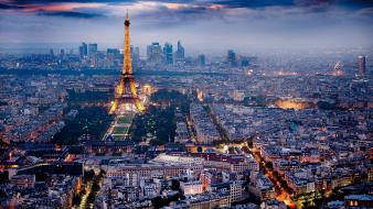 Eiffel paris evening wallpaper