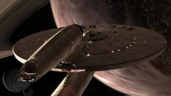 Enterprise star trek outer space science fiction spaceships