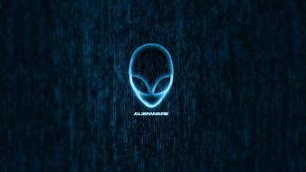 Minimalistic alienware logos wallpaper