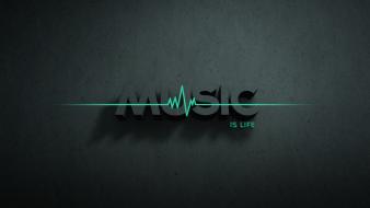 Minimalistic music simple background typography wallpaper