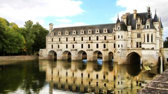 Paris castles france europe reflections wallpaper