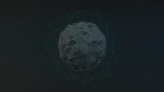 Spheres 3d low poly wallpaper