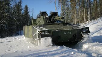 Tracks 2004 armoured personnel carrier cv90 forest