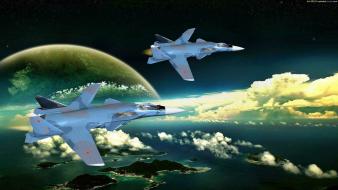 Aircraft air force aviation fighters futuristic wallpaper