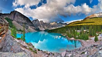 Banff national park canada emerald moraine lake wallpaper