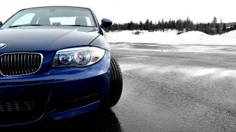 Bmw cars track selective coloring automobile 135i wallpaper