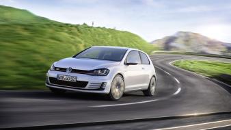 Cars gti volkswagen golf 2014 front angle view wallpaper