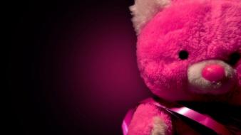 Cute teddy bear pink wallpaper