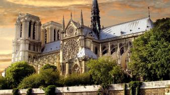 Notre dame paris cathedrals wallpaper