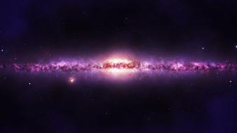 Outer space stars galaxies milky way