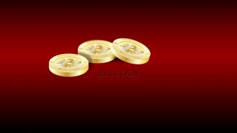 Red coins bitcoin wallpaper