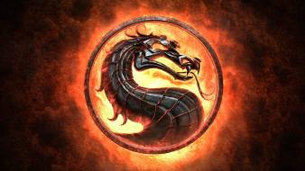 Video games dragons mortal kombat logo wallpaper