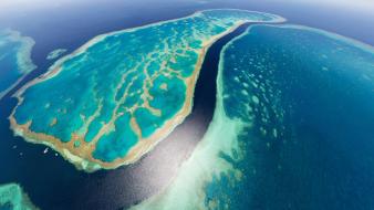 Australia great barrier reef aerial view beaches landscapes