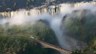 Bridges south africa waterfalls victoria falls wallpaper