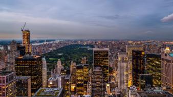 Central park overcast hdr photography modern evening wallpaper