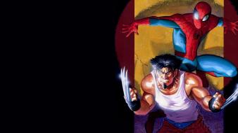 Comics spider-man wolverine wallpaper