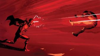 Comics x-men wolverine battles cyclops wallpaper
