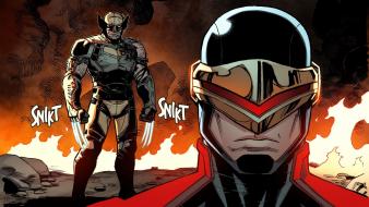 Comics x-men wolverine cyclops wallpaper