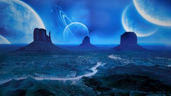 Earth fantastic digital art fantasy landscapes wallpaper