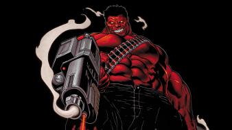 Guns comics marvel red hulk wallpaper