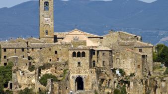 Italia italy architecture civita di bagnoreggio landscapes wallpaper