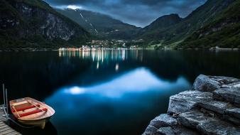 Nature norway lakes geiranger fjord