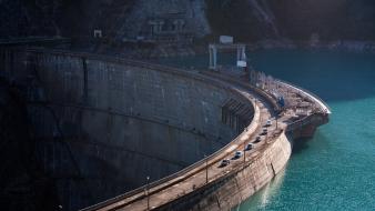 Water traffic dam lakes wallpaper