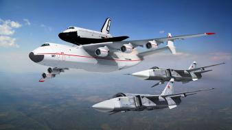 Aircraft army space shuttle antonov an-225 wallpaper