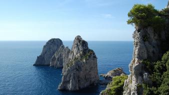 Capri italia italy sea view wallpaper