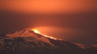 Etna italia italy eruption landscapes wallpaper
