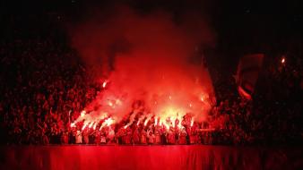 Galatasaray sk football fans soccer torch wallpaper