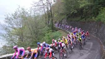 Landscapes sports cycling races cycles