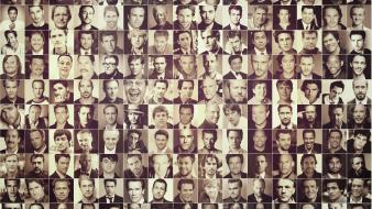 Men actors collage portraits wallpaper