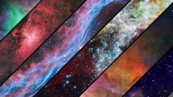 Nebulae outer space stars wallpaper