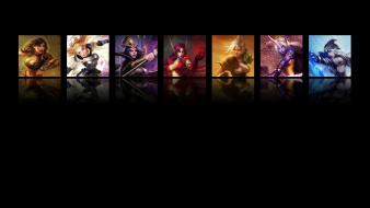 Panels sivir lux riven leblanc morgana ashe wallpaper