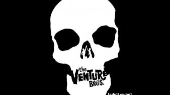 Skulls the venture bros. adult swim monochrome wallpaper