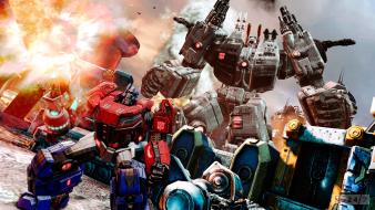 Transformers movies optimus metroplex wallpaper