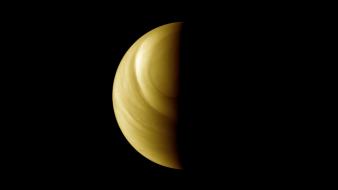 Venus crescent outer space planets wallpaper
