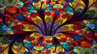 Abstract flowers fractals fractal wallpaper