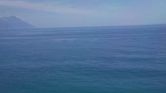 Blue ocean landscapes taiwan hualien beach wallpaper