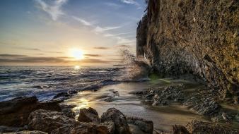 California beaches clouds laguna beach landscapes wallpaper